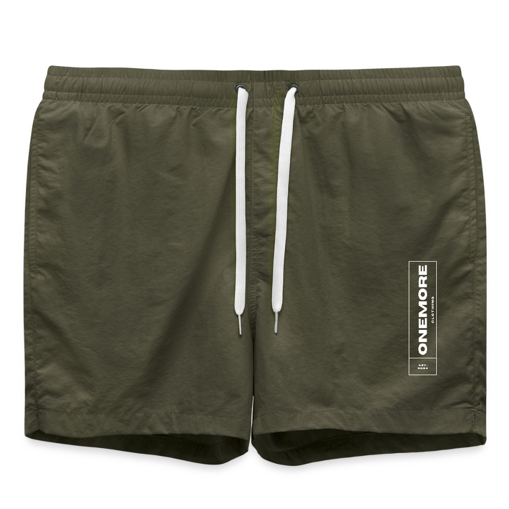 "ONEmore" Premium Badeshorts - olive