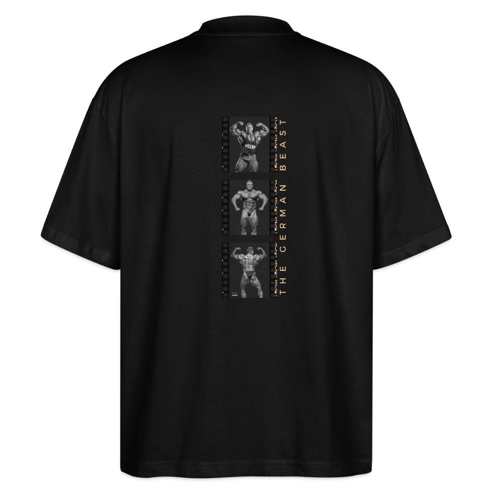 "German Beast" Oversized Premium Tee Backprint - black
