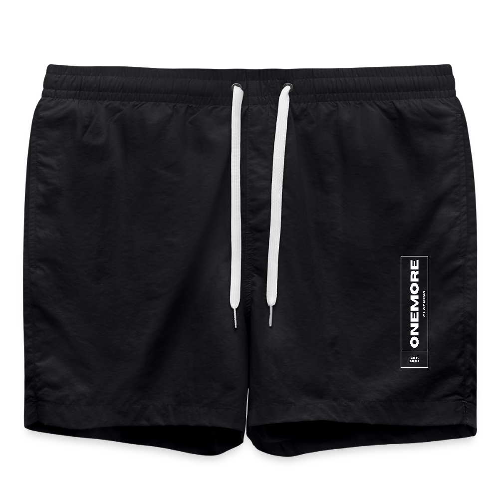 "ONEmore" Premium Badeshorts - black