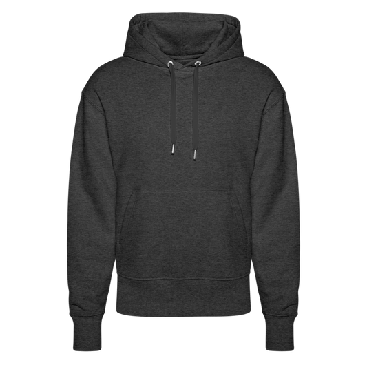 "GYM Life" Premium Hoodie Beige Backprint - dark heather grey