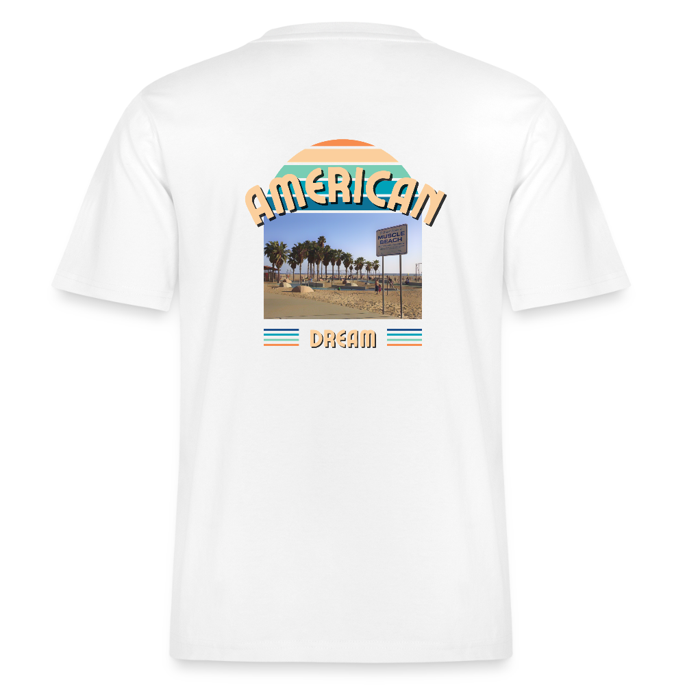 "American Dream" Premium Tee Backprint - white
