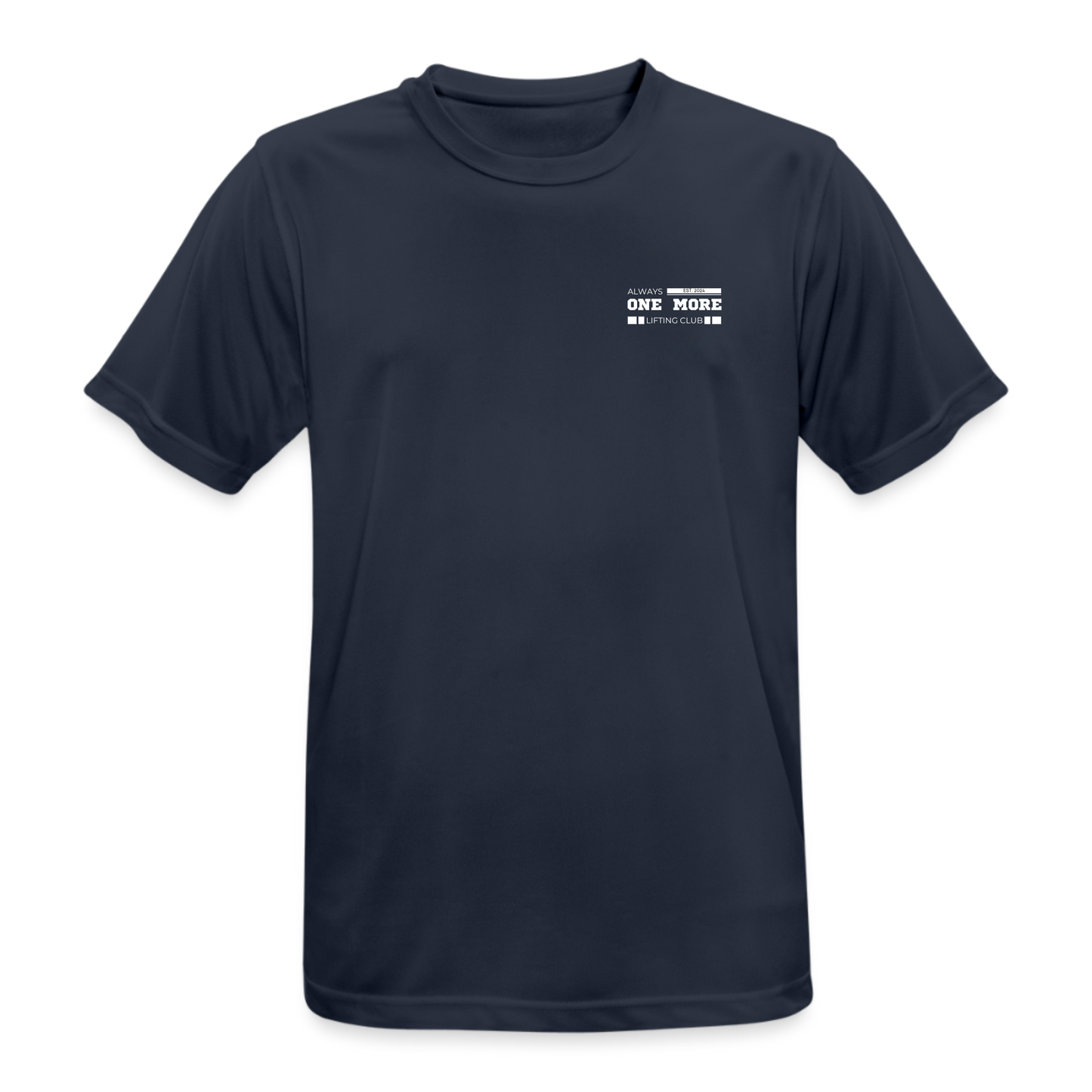 "Lifting Club" Breathable Premium Tee White Frontprint