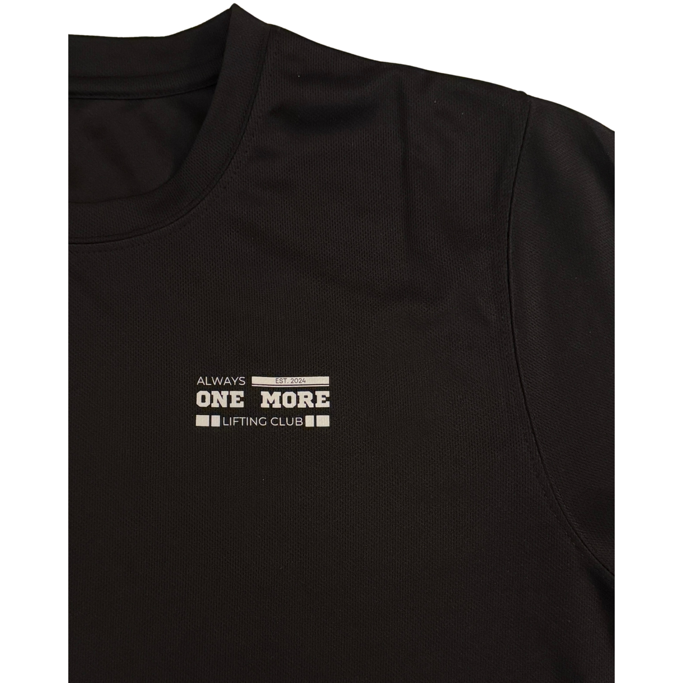 "Lifting Club" Breathable Premium Tee White Frontprint