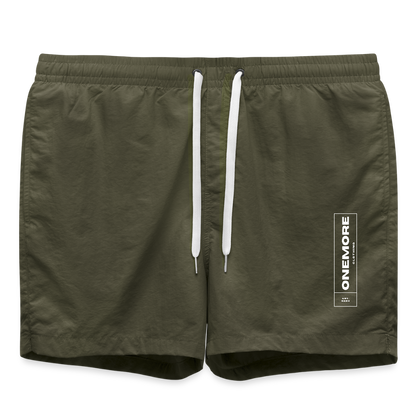 "ONEmore" Premium Badeshorts - olive