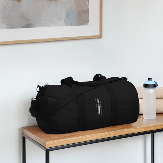 "ONEmore Recycled Duffle Gym Bag - black