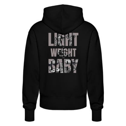 "Light Weight" Premium Hoodie Backprint - black
