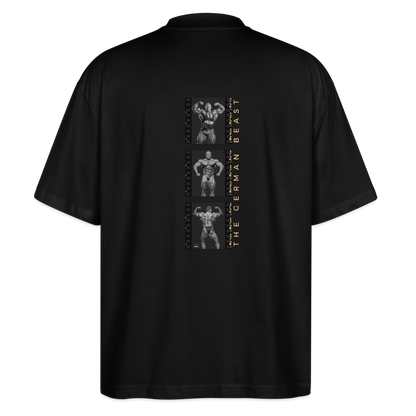 "German Beast" Oversized Premium Tee Backprint - black
