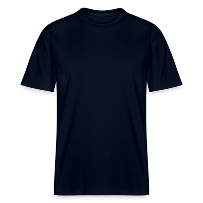 "Eat Clean Train Dirty" Premium Tee White Backprint - french navy