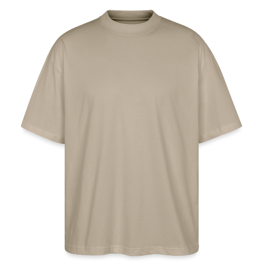 "German Beast" Oversized Premium Tee Backprint - stone