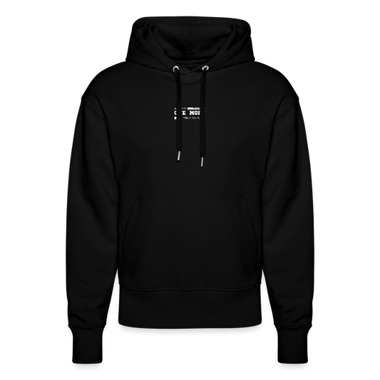 "Lifting Club" Premium Hoodie White Frontprint - black