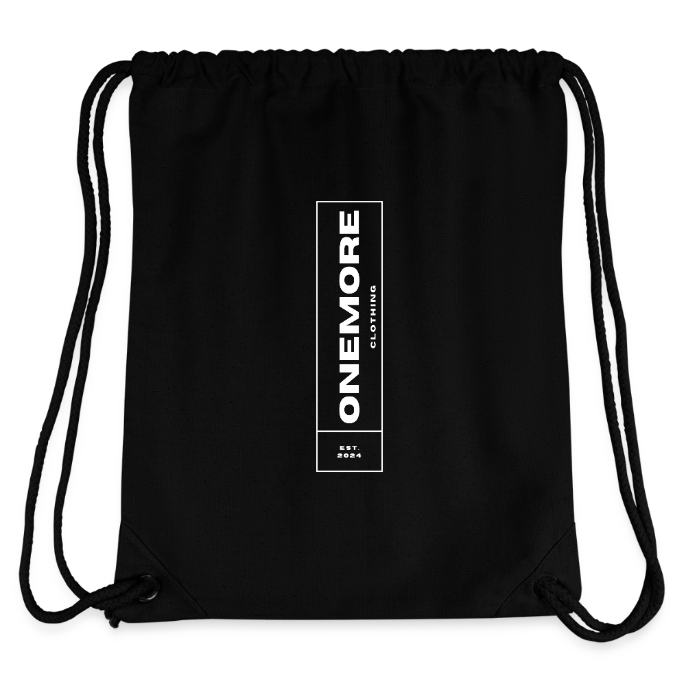 "ONEMORE" Recycled Gym Bag - black