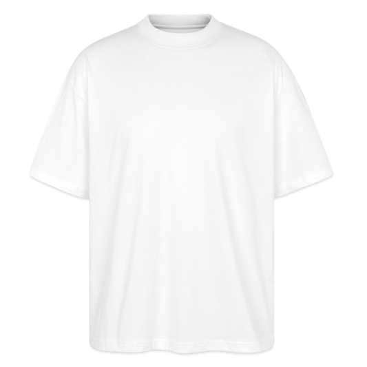 "GYM Life" Oversized Premium Tee Black Backprint - white