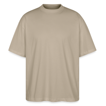 "Strength" Oversized Premium Tee White Backprint - stone