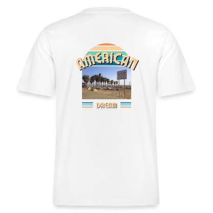 "American Dream" Premium Tee Backprint - white
