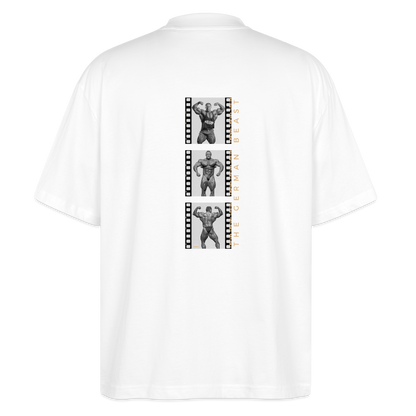 "German Beast" Oversized Premium Tee Backprint - white
