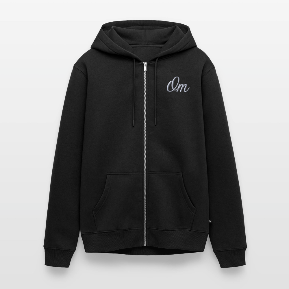 Premium Signature Zip Hoodie - black