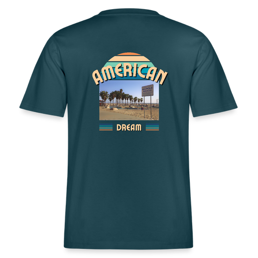 "American Dream" Premium T-Shirt Backprint - Grün