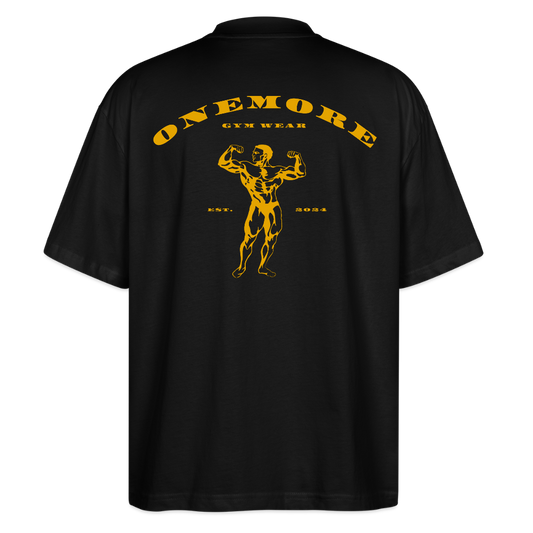 "Classic Muscle" Oversize Premium T-Shirt Backprint - Schwarz