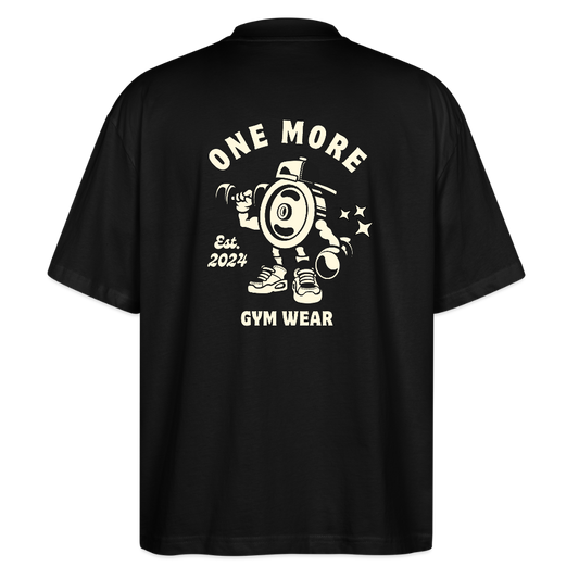 "Iron Vibes" Oversize Premium T-Shirt Backprint - Schwarz