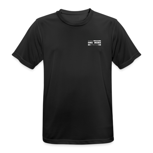 "Lifting Club" Breathable Premium T-Shirt White Frontprint - Schwarz