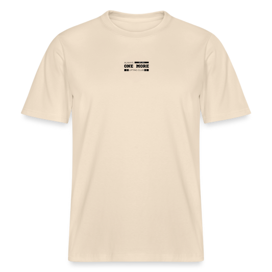 "Lifting Club" Premium T-Shirt Black Frontprint - Natur