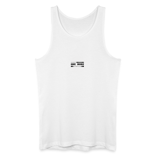 "Lifting Club" Tank Top Black Frontprint - Weiß