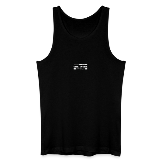 "Lifting Club" Tank Top White Frontprint - Schwarz