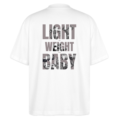 "Light Weight" Oversized Premium T-Shirt Backprint - Weiß